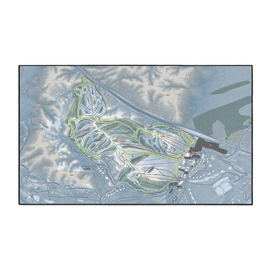 Crystal Mountain, Michigan Ski Resort Map Heavy Duty Floor Mat