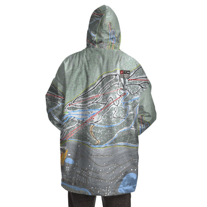 Hunter Mountain, New York Ski Trail Map - Snug Hoodie - Powderaddicts