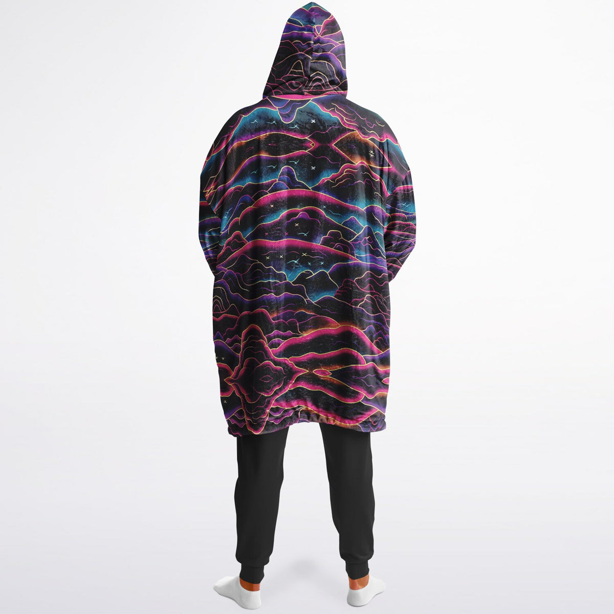 Powder Mountain, Utah Ski Resort Map Reversible Snug Hoodie