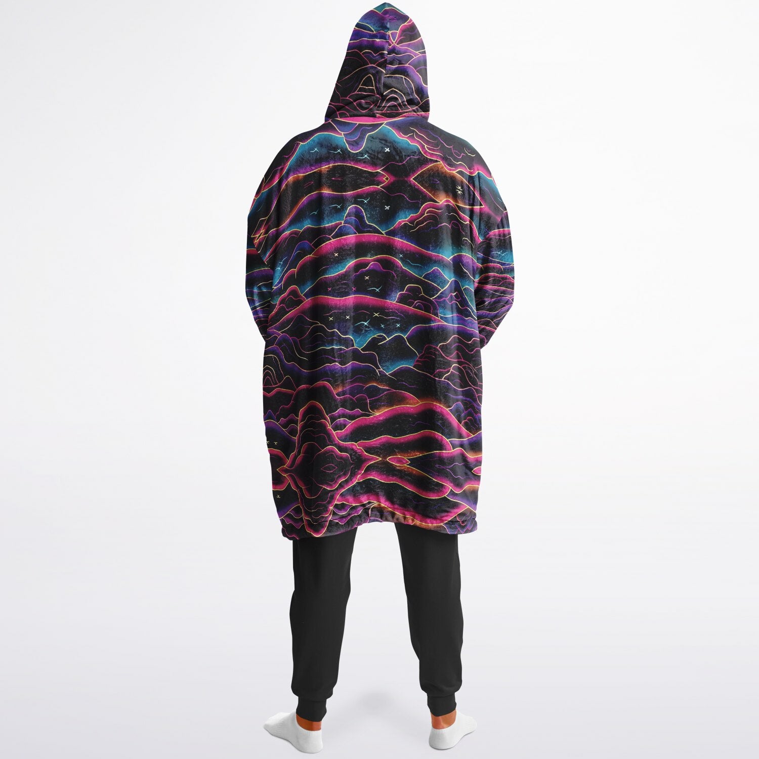 Powder Mountain, Utah Ski Resort Map Reversible Snug Hoodie