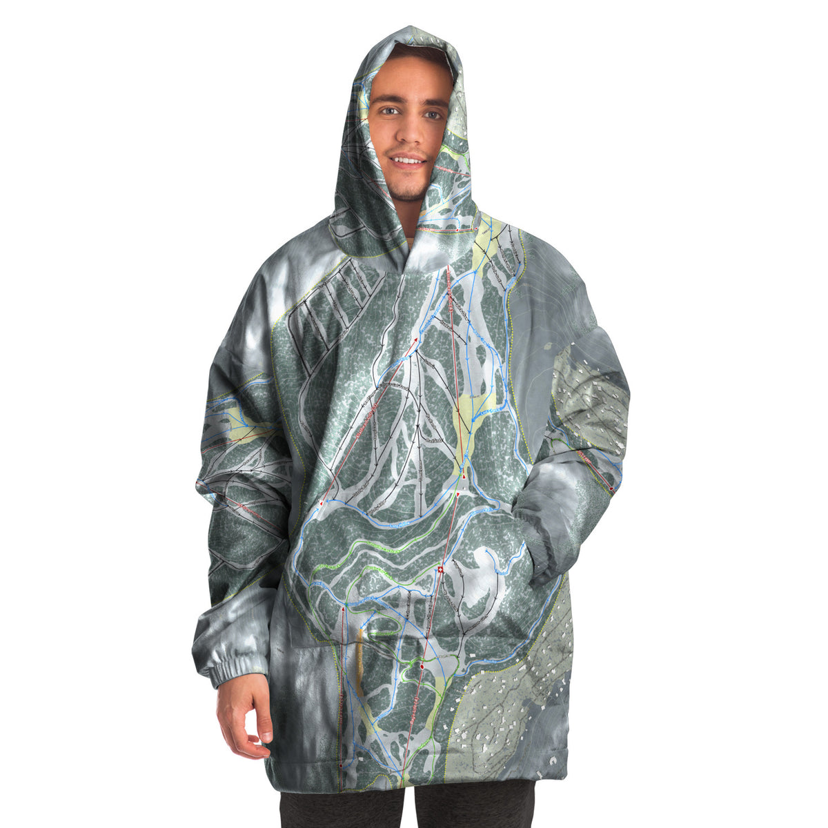 Sundance, Utah Ski Trail Map - Snug Hoodie