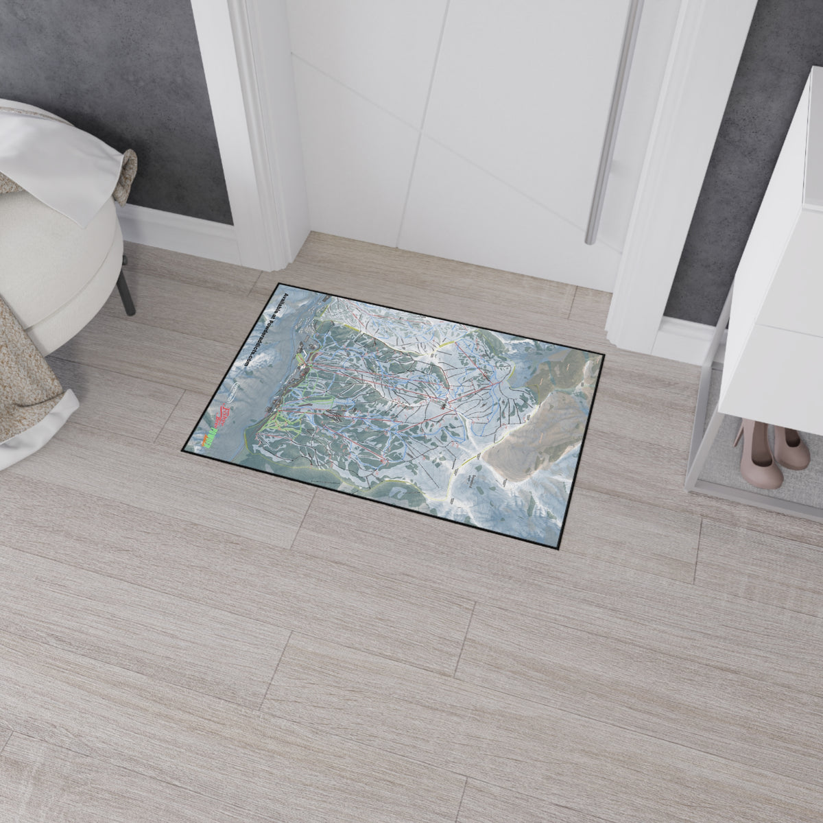 FISHER Snowbird, Utah Ski Resort Map Heavy Duty Floor Mat