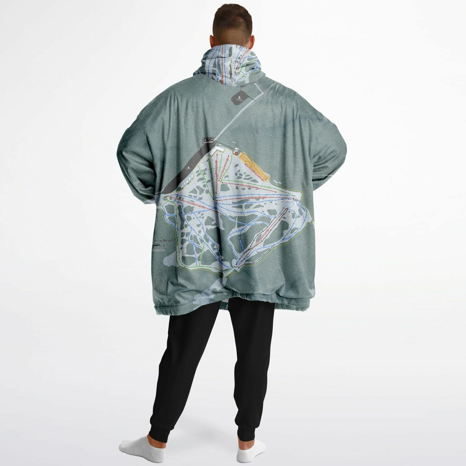 Selwyn Snow Resort, Australia Ski Trail Map - Snug Hoodie