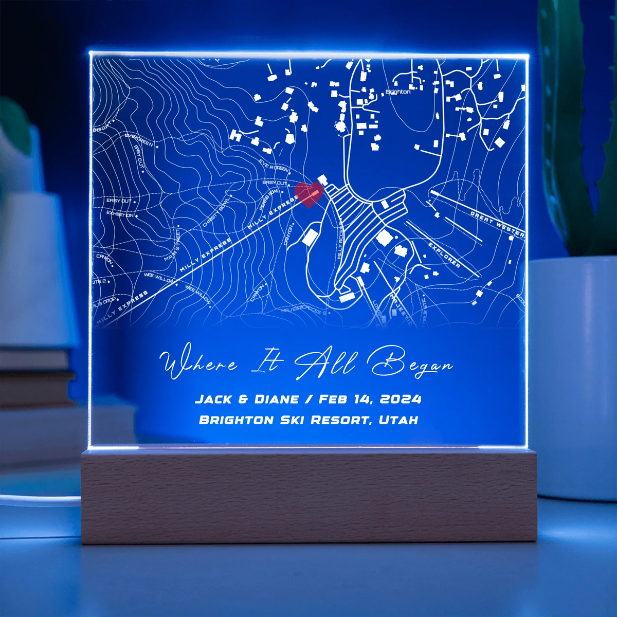 Acrylic Square LED 6