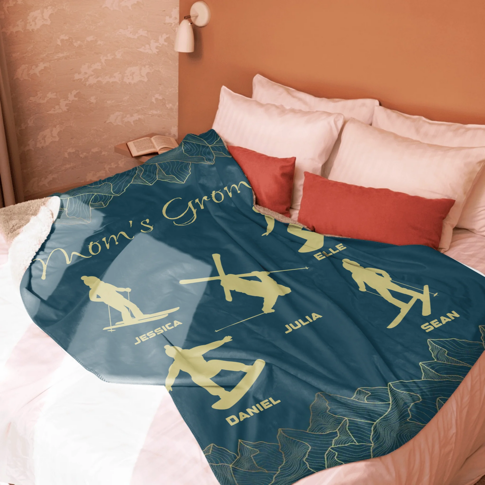 Mom's Groms Blanket - 5 Children