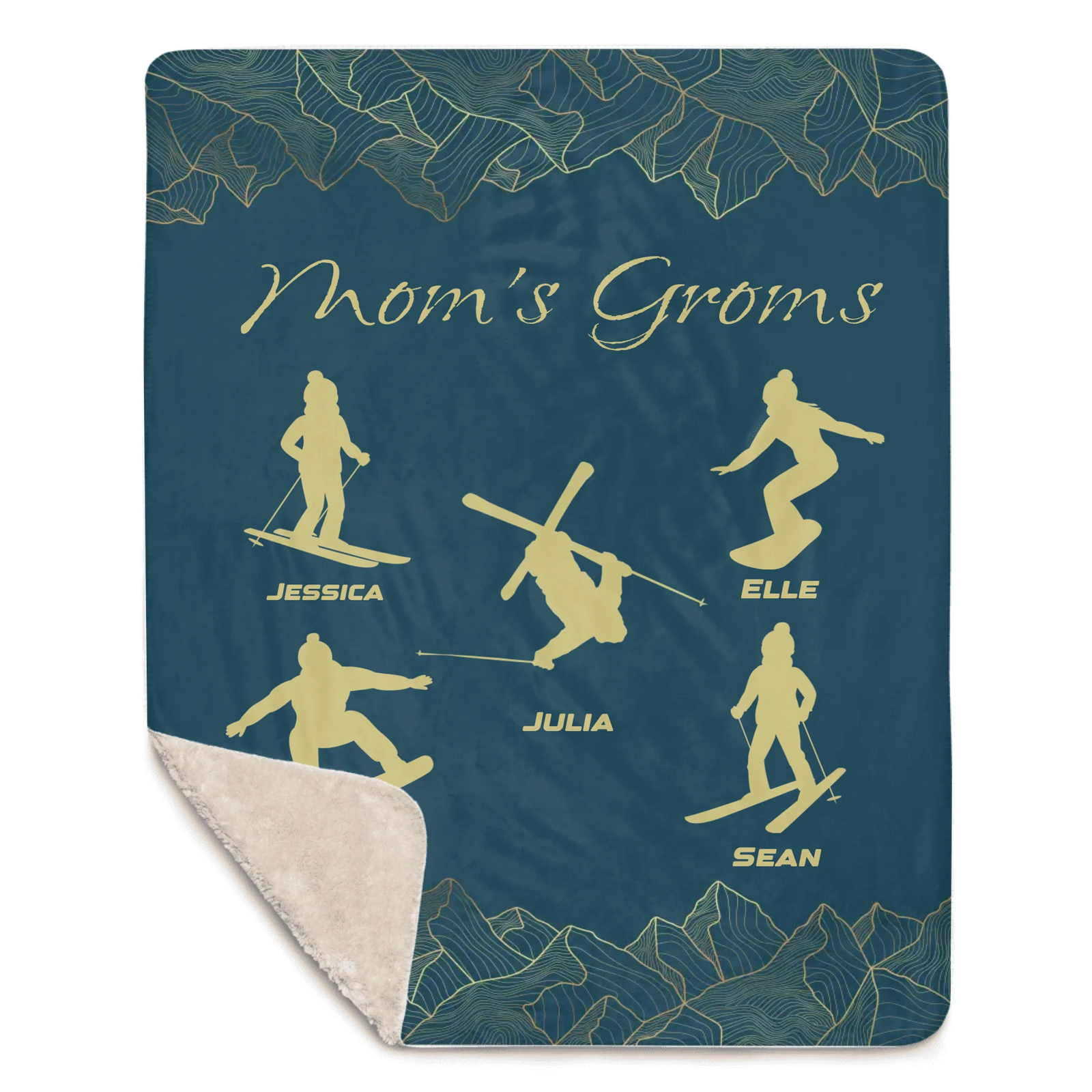 Mom's Groms Blanket - 5 Children