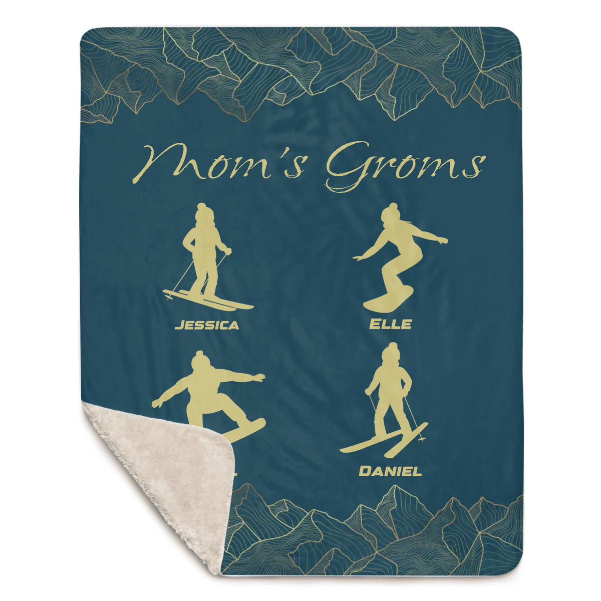 Mom's Groms Blanket - 4 Children