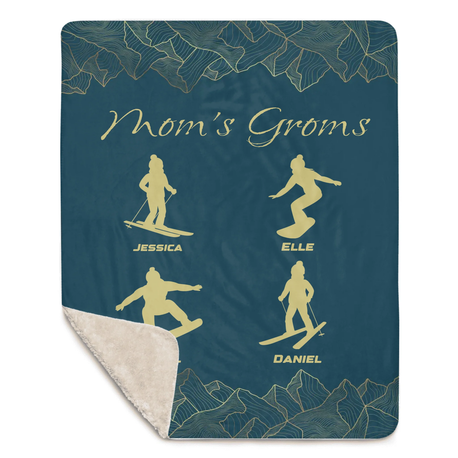 Mom's Groms Blanket - 4 Children