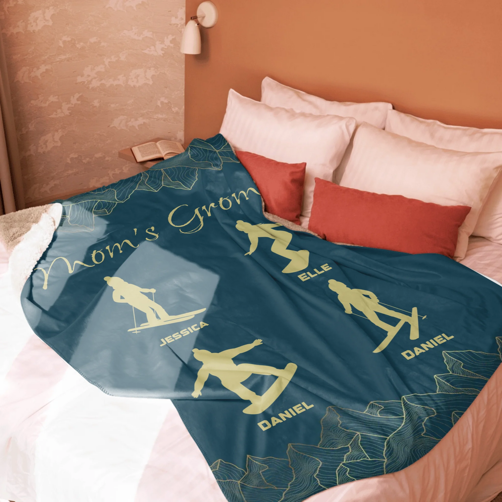 Mom's Groms Blanket - 4 Children