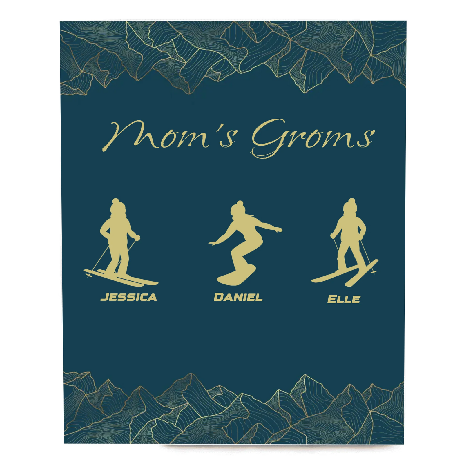 Mom's Groms Blanket - 3 Children