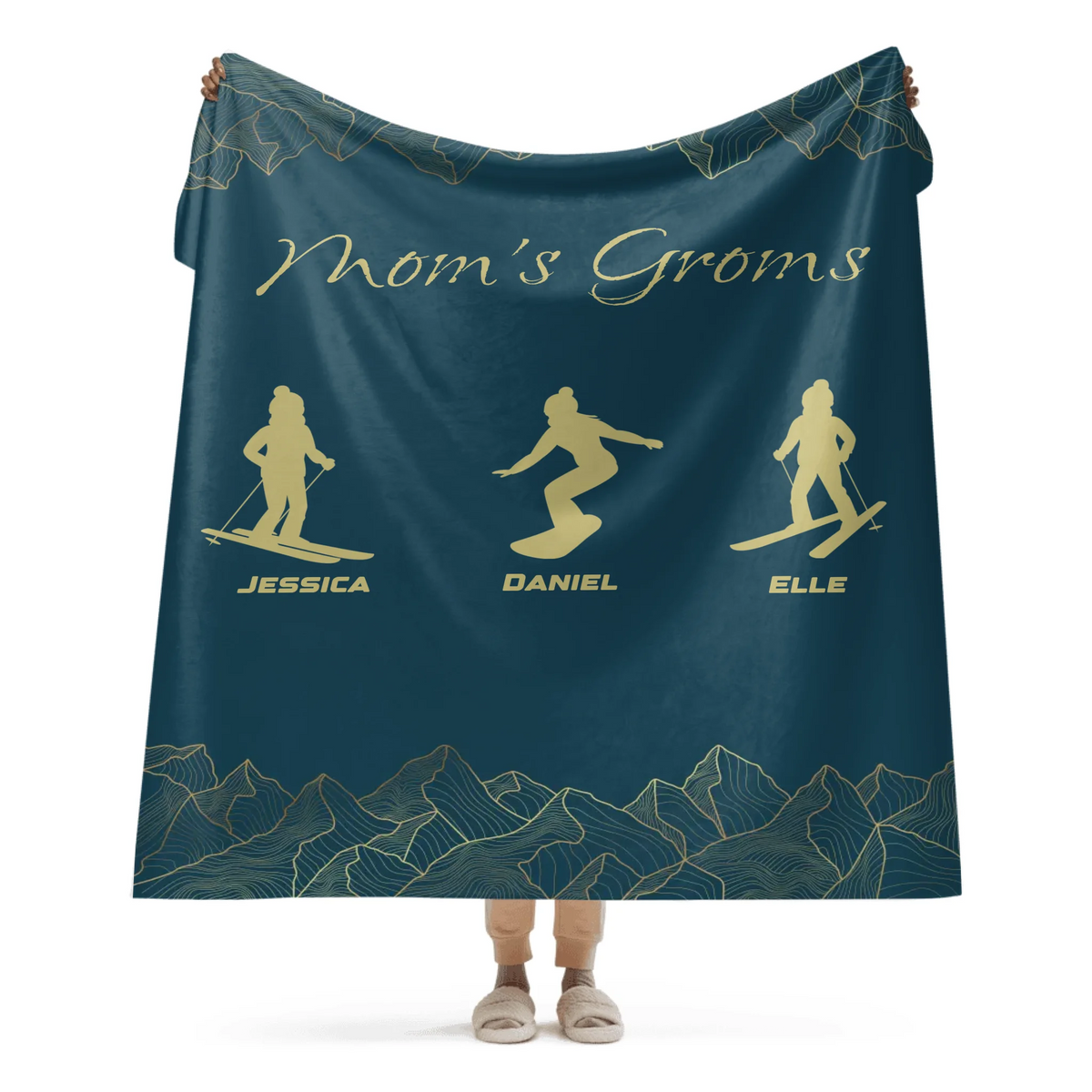 Mom's Groms Blanket - 3 Children