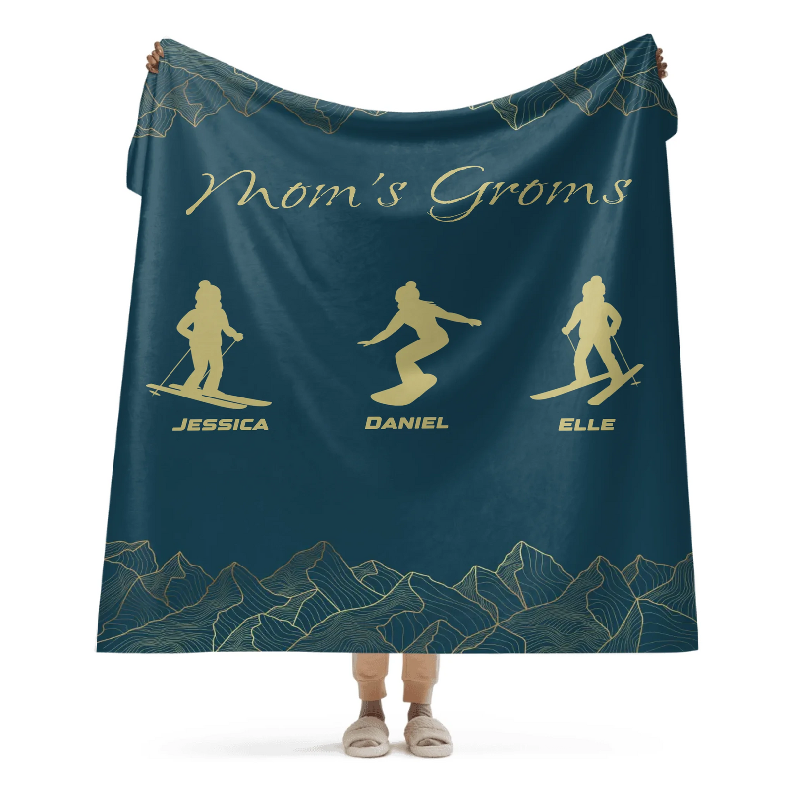 Mom's Groms Blanket - 3 Children