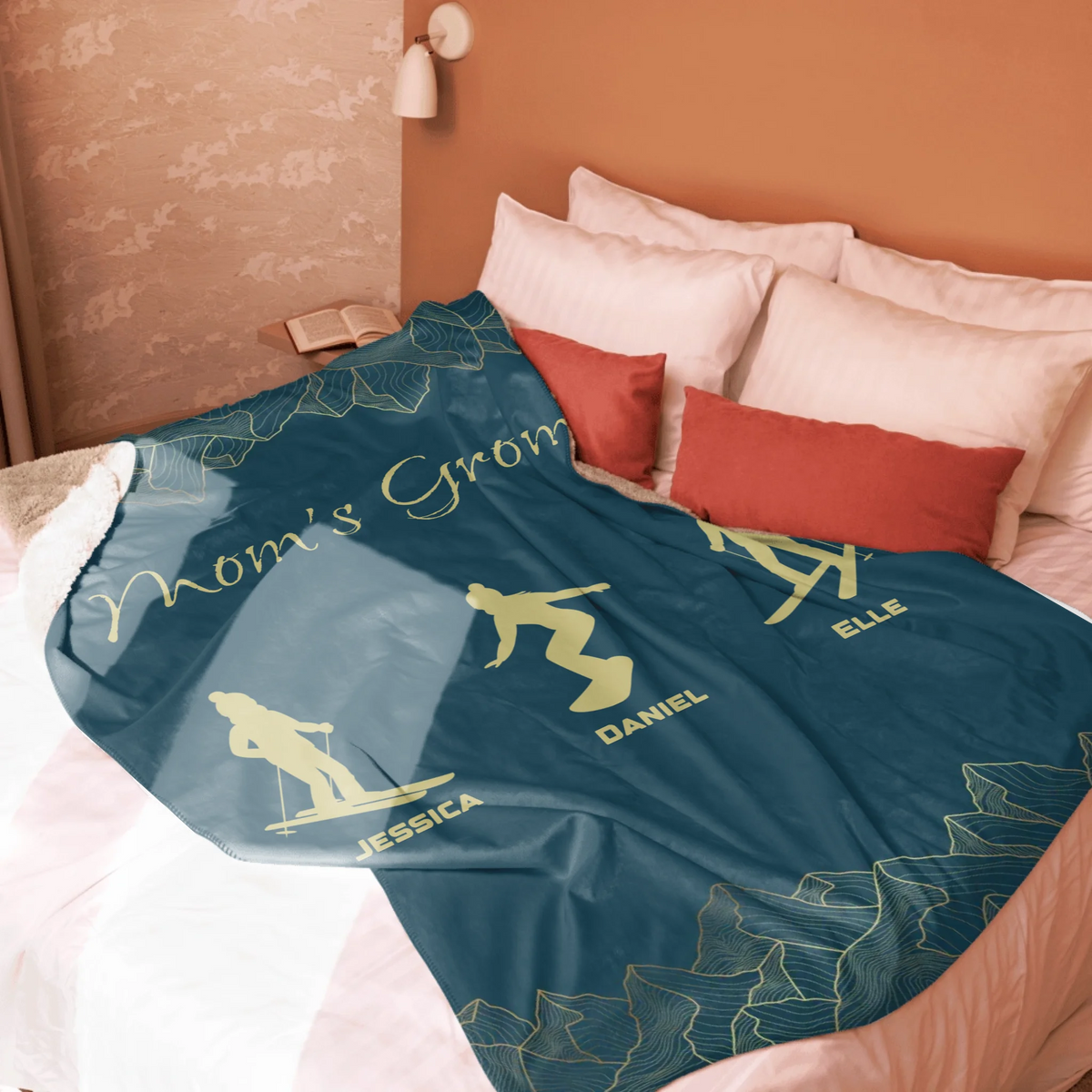 Mom's Groms Blanket - 3 Children