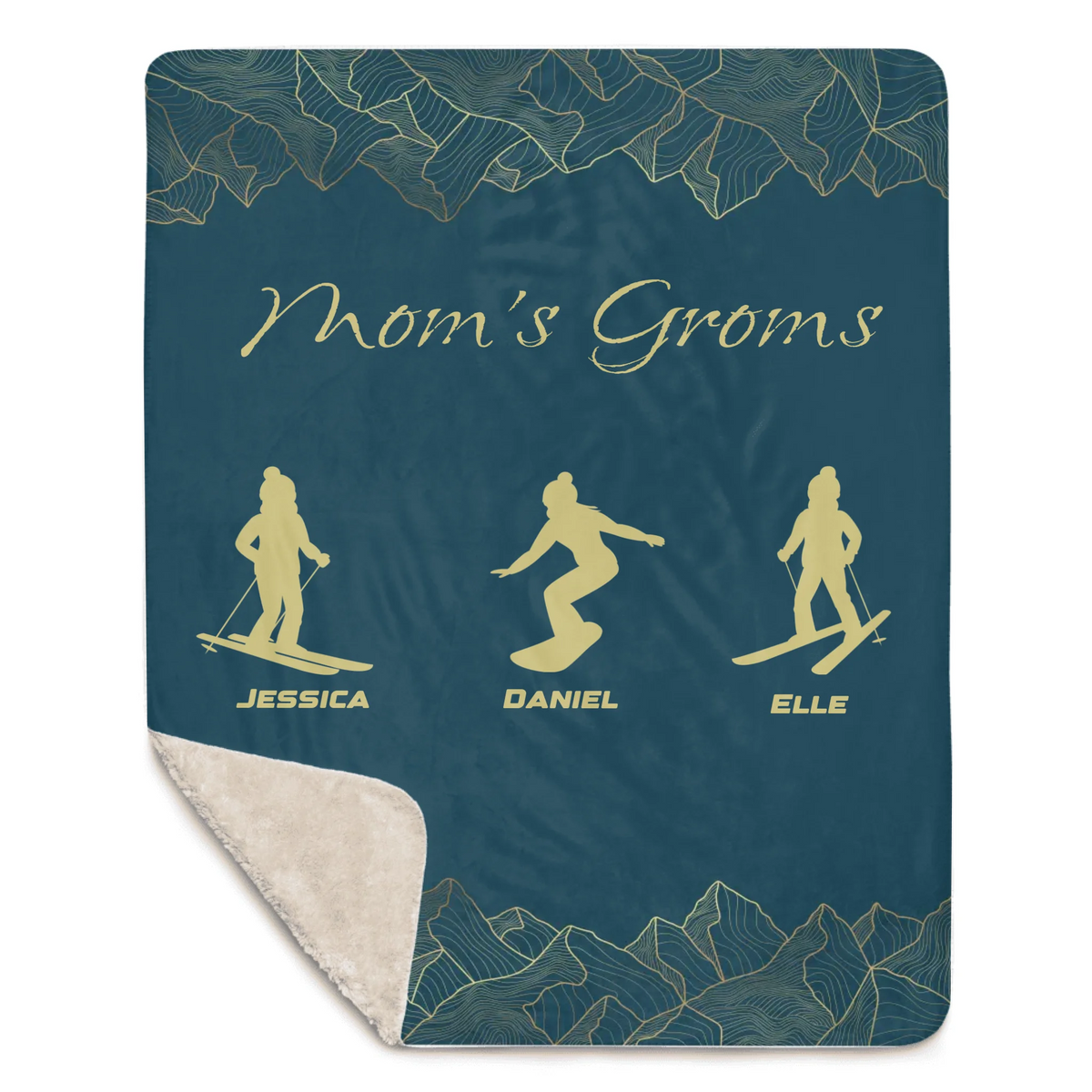 Mom's Groms Blanket - 3 Children