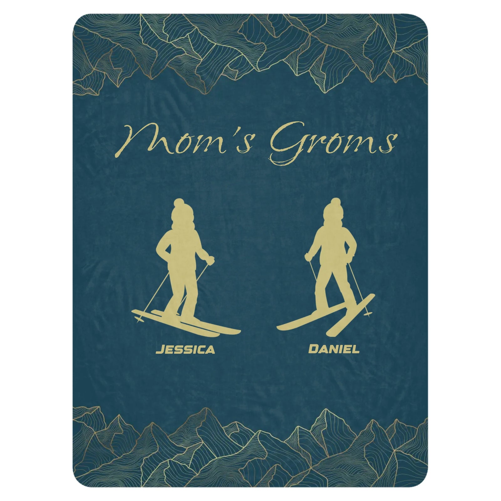 Mom's Groms Blanket - 2 Children
