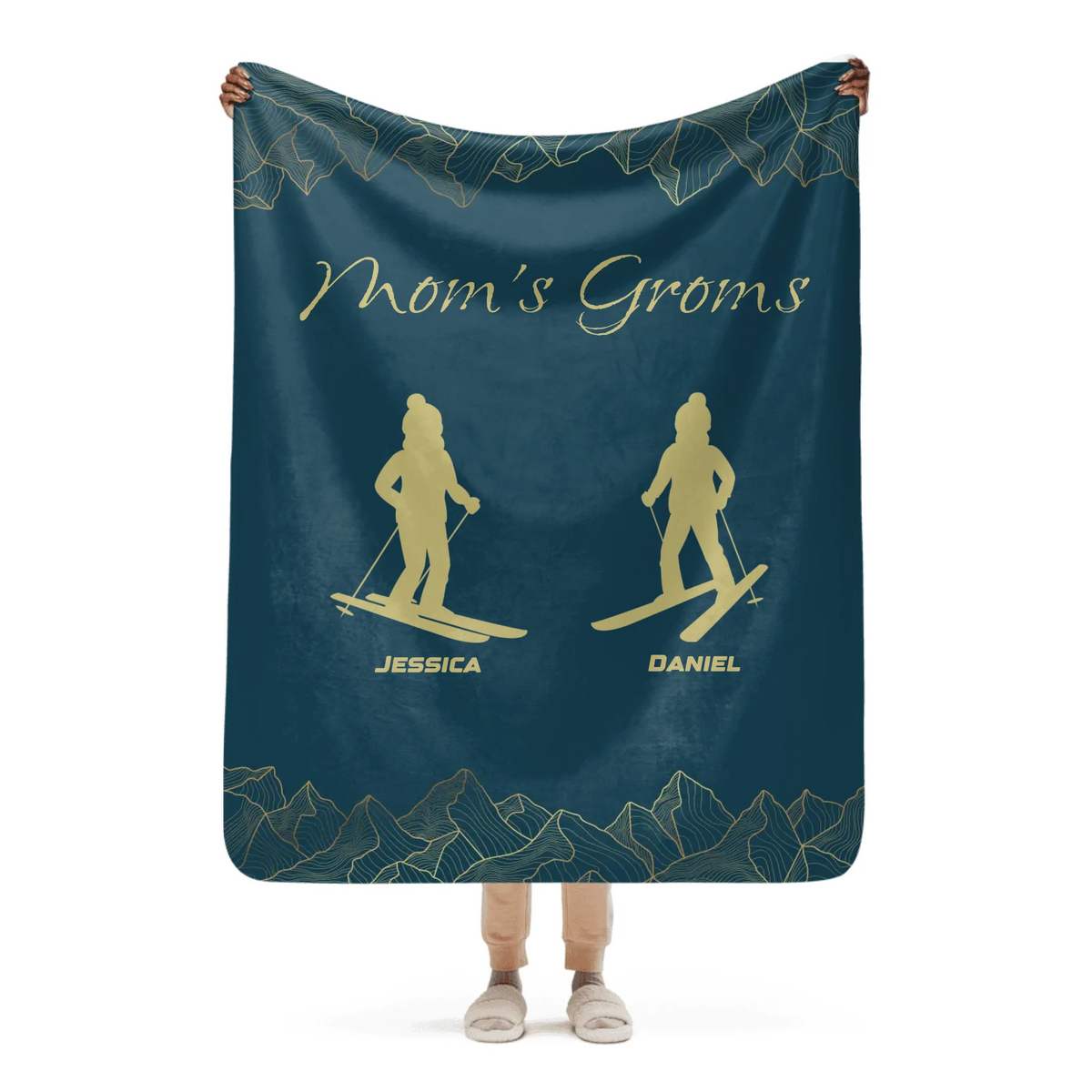 Mom's Groms Blanket - 2 Children