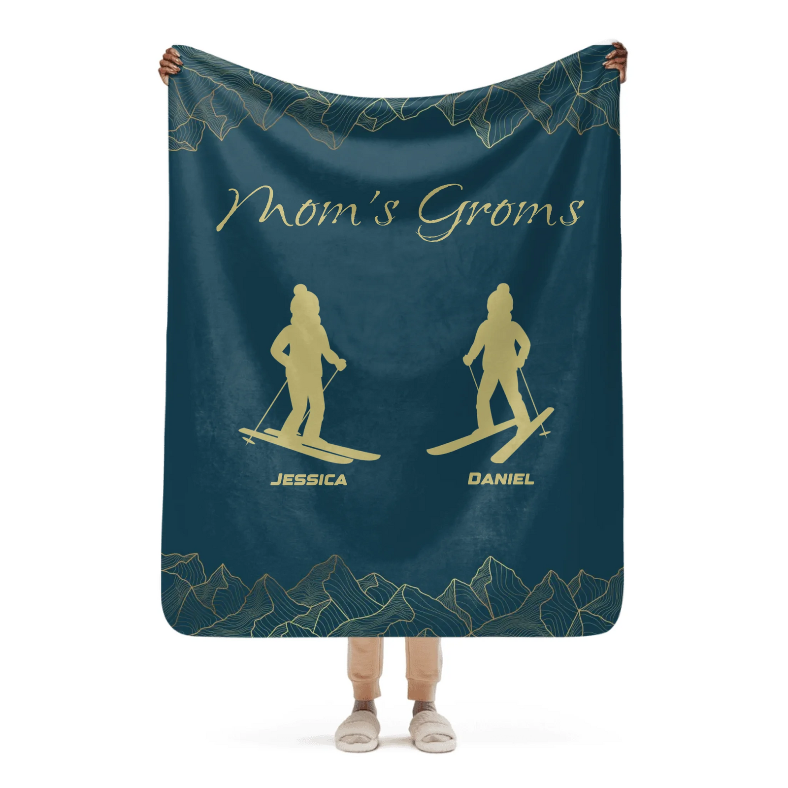 Mom's Groms Blanket - 2 Children