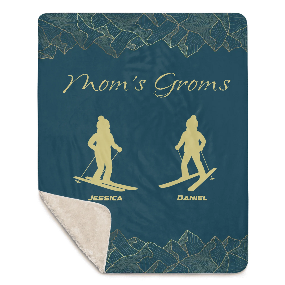 Mom's Groms Blanket - 2 Children