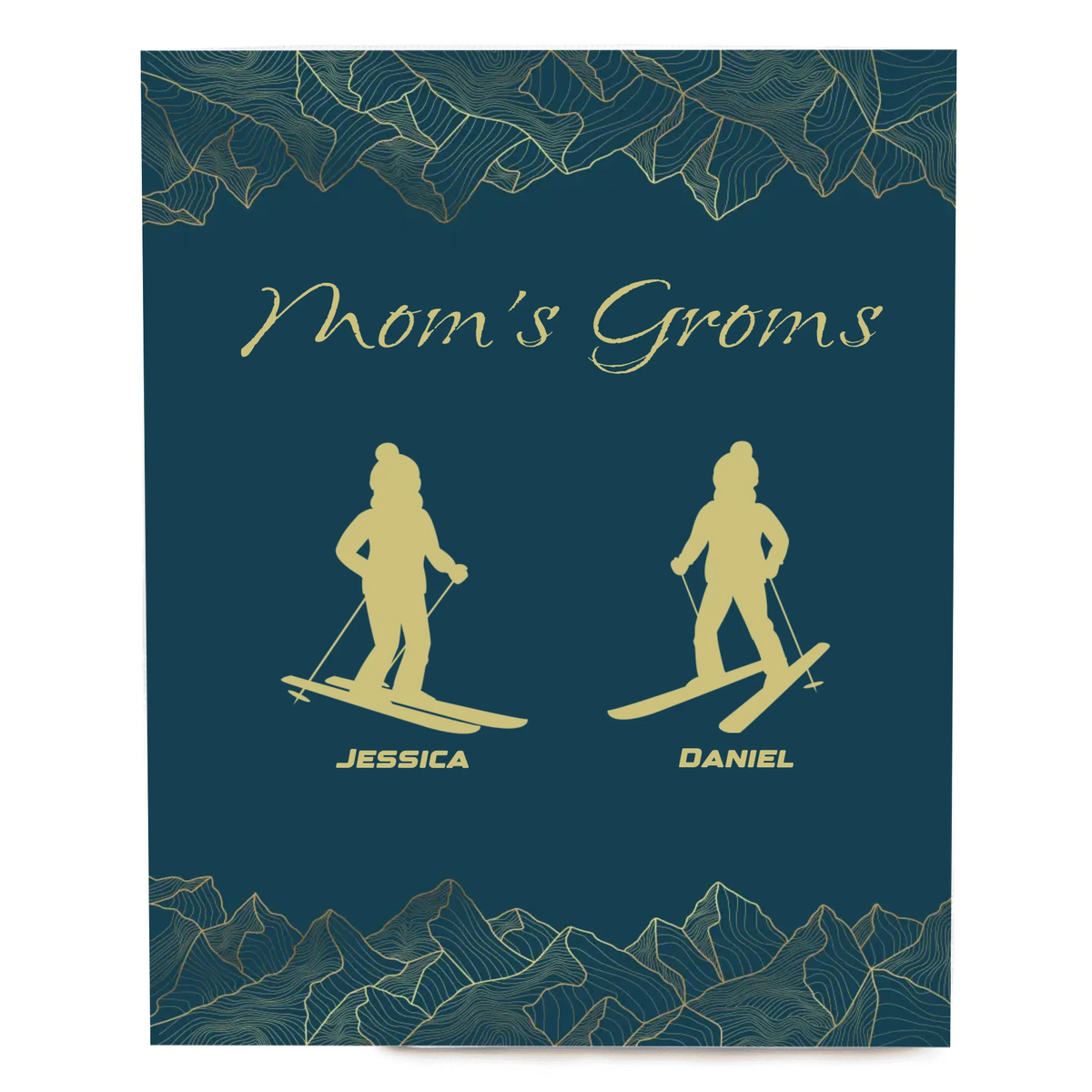 Mom's Groms Blanket - 2 Children