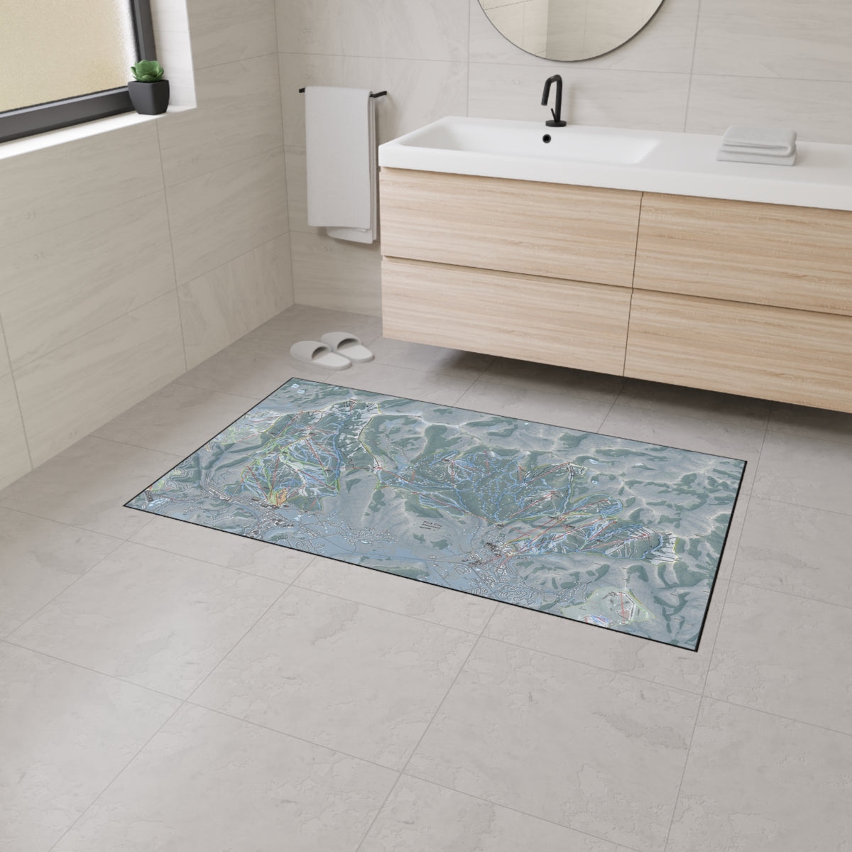 Park City, Utah Ski Resort Map Heavy Duty Floor Mat