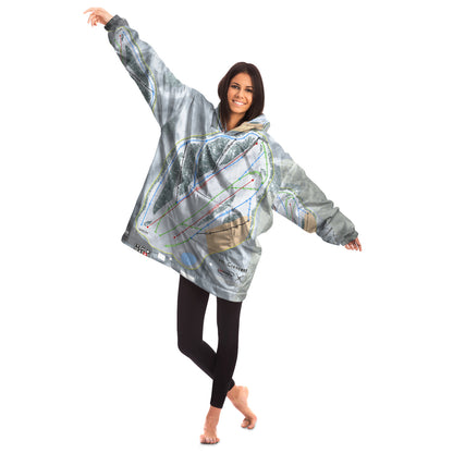 Mt Crescent, Iowa Ski Trail Map - Snug Hoodie