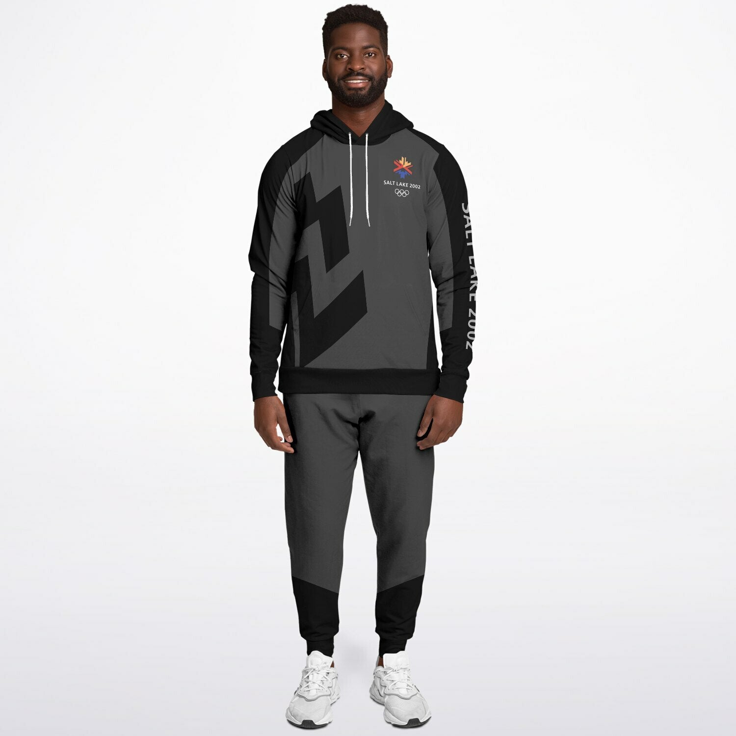 The Salt Lake 2002 Olympics Uniforms Hoodie & Jogger - Black - Powderaddicts