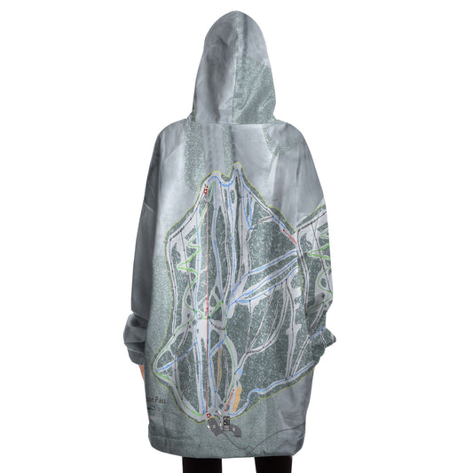 Teton Pass, Oregon Trail Map Snug Hoodie - Powderaddicts