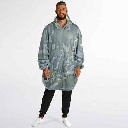 Mount Baw Baw, Australia Ski Trail Map - Snug Hoodie - Powderaddicts