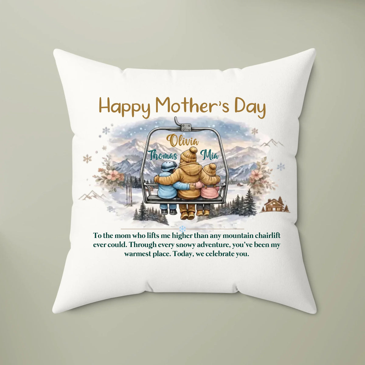 Personalized Mother’s Day Pillow, Best Ever Mother's Day Gift