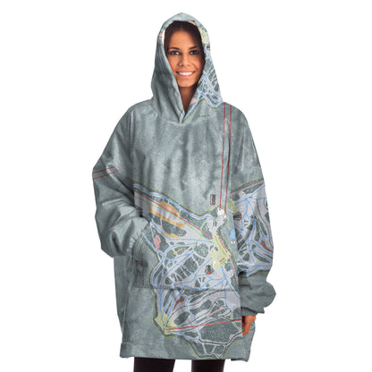 Grouse Mountain, British Columbia Ski Trail Map Snug Hoodie