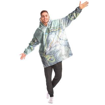 Ski Sundown, Connecticut Ski Trail Map - Snug Hoodie