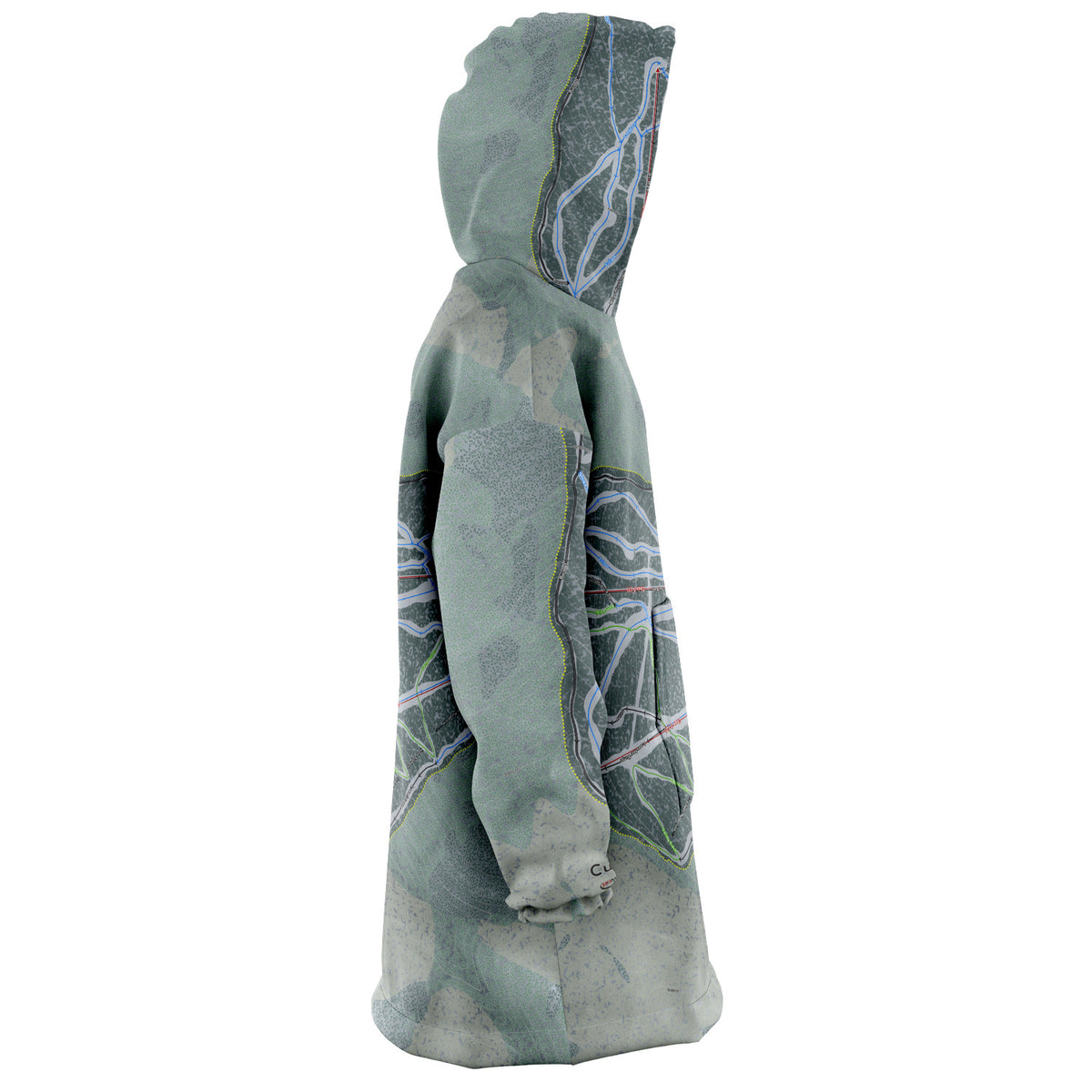 Cuchara, Colorado Ski Trail Map - Snug Hoodie