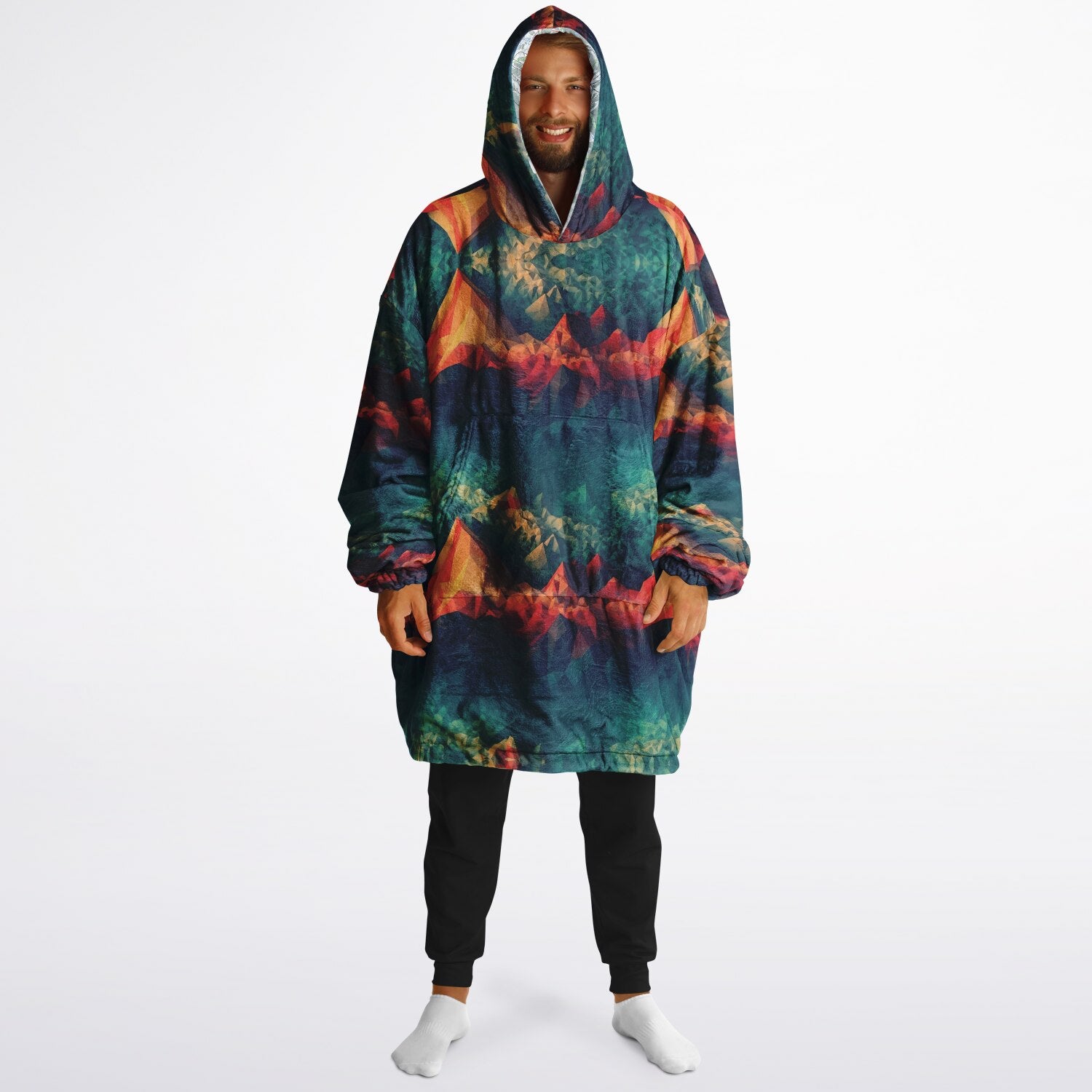 Powder Mountain, Utah Ski Resort Map Reversible Snug Hoodie