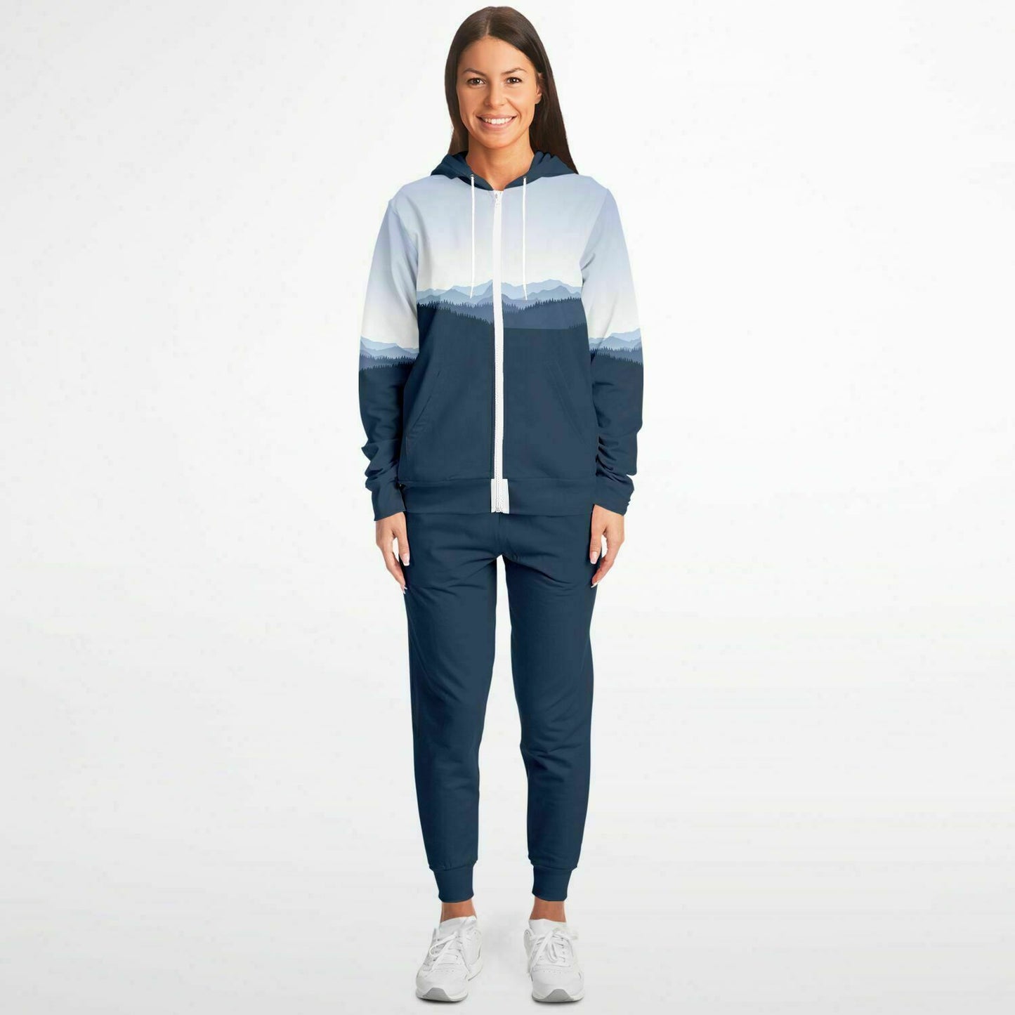Morning Bluebird Unisex Ziphoodie And Jogger Set