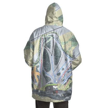 Mt La Crosse, Wisconsin Ski Trail Map - Snug Hoodie