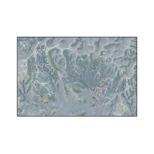 Park City, Utah Ski Resort Map Heavy Duty Floor Mat