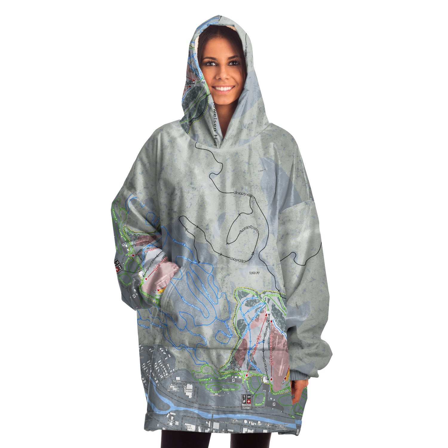 Howelsen Hill, Colorado Ski Trail Map - Snug Hoodie