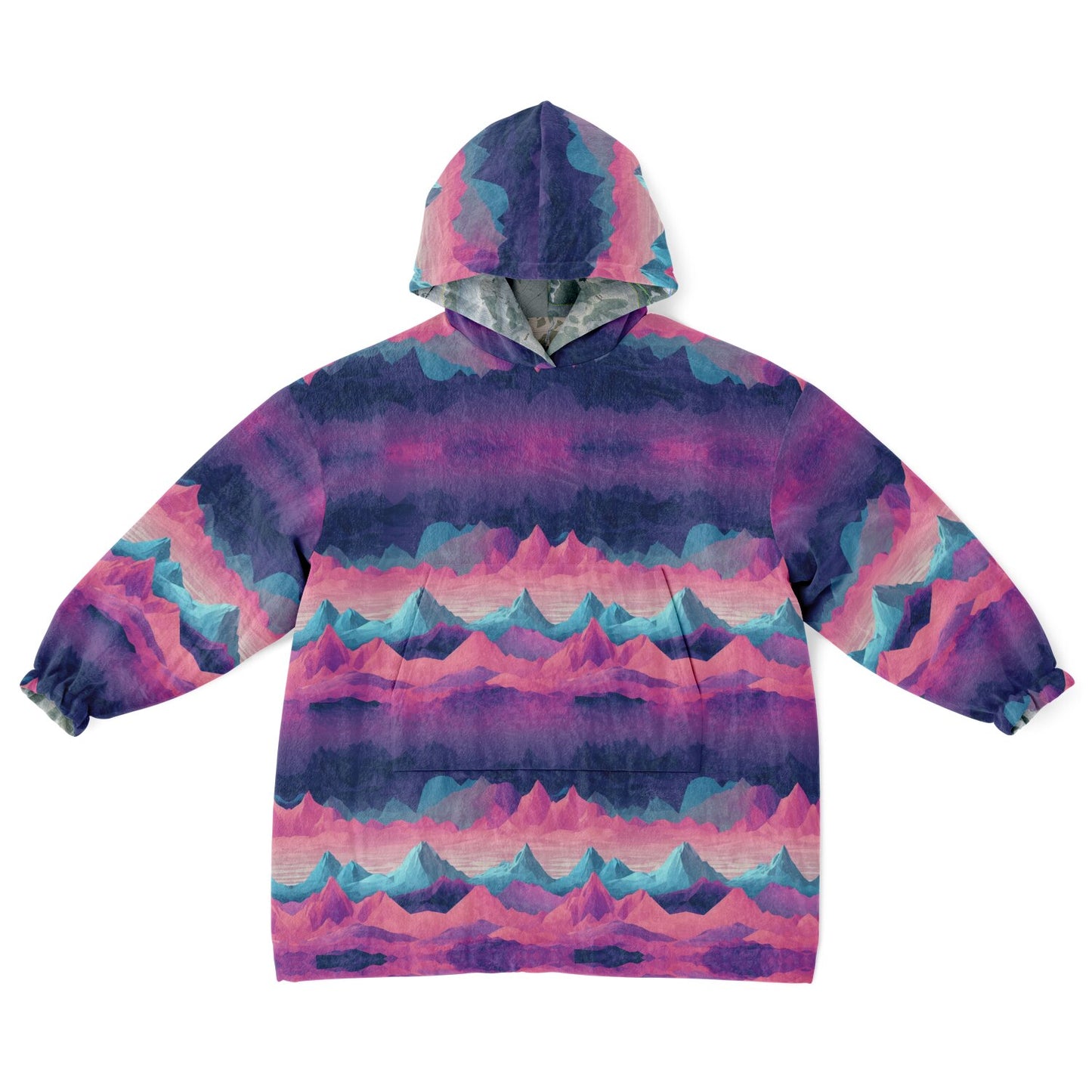 Powder Mountain, Utah Ski Resort Map Youth Reversible Snug Hoodie
