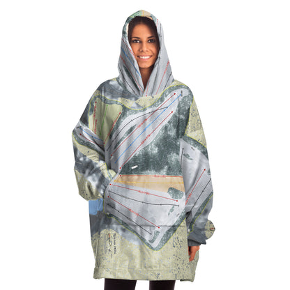 Boston Mills, Ohio Ski Trail Map - Snug Hoodie - Powderaddicts