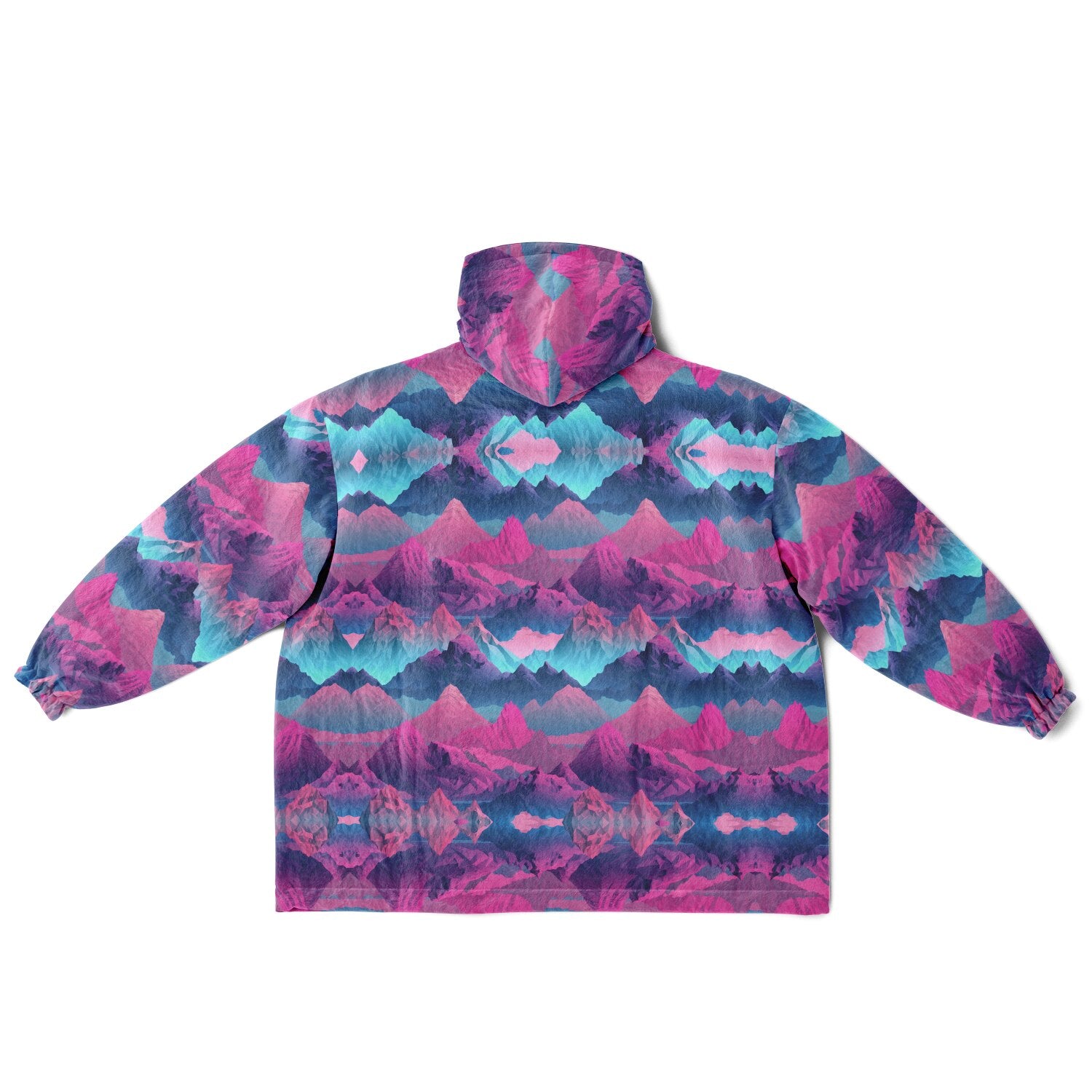 Powder Mountain, Utah Ski Resort Map Reversible Snug Hoodie