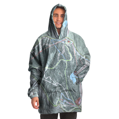 Middlebury Snow Bowl, Vermont Ski Trail Map - Snug Hoodie