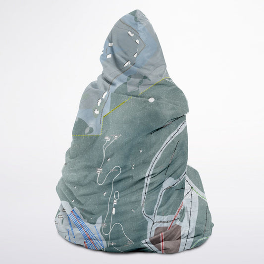 Utah Olympic Park, Utah Ski Trail Map - Youth Hooded Blanket - Powderaddicts