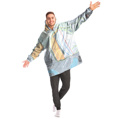 Sleepy Hollow Sports Park, Iowa Ski Trail Map - Snug Hoodie