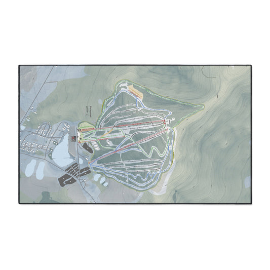 Elk Mountain, Pennsylvania Ski Resort Map Heavy Duty Floor Mat