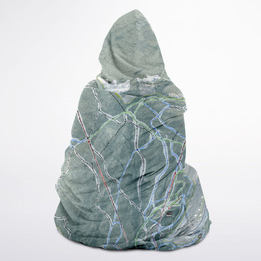 Mad River Glen, Vermont Ski Trail Map - Youth Hooded Blanket