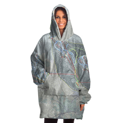 Sugarbush, Vermont Ski Trail Map - Snug Hoodie