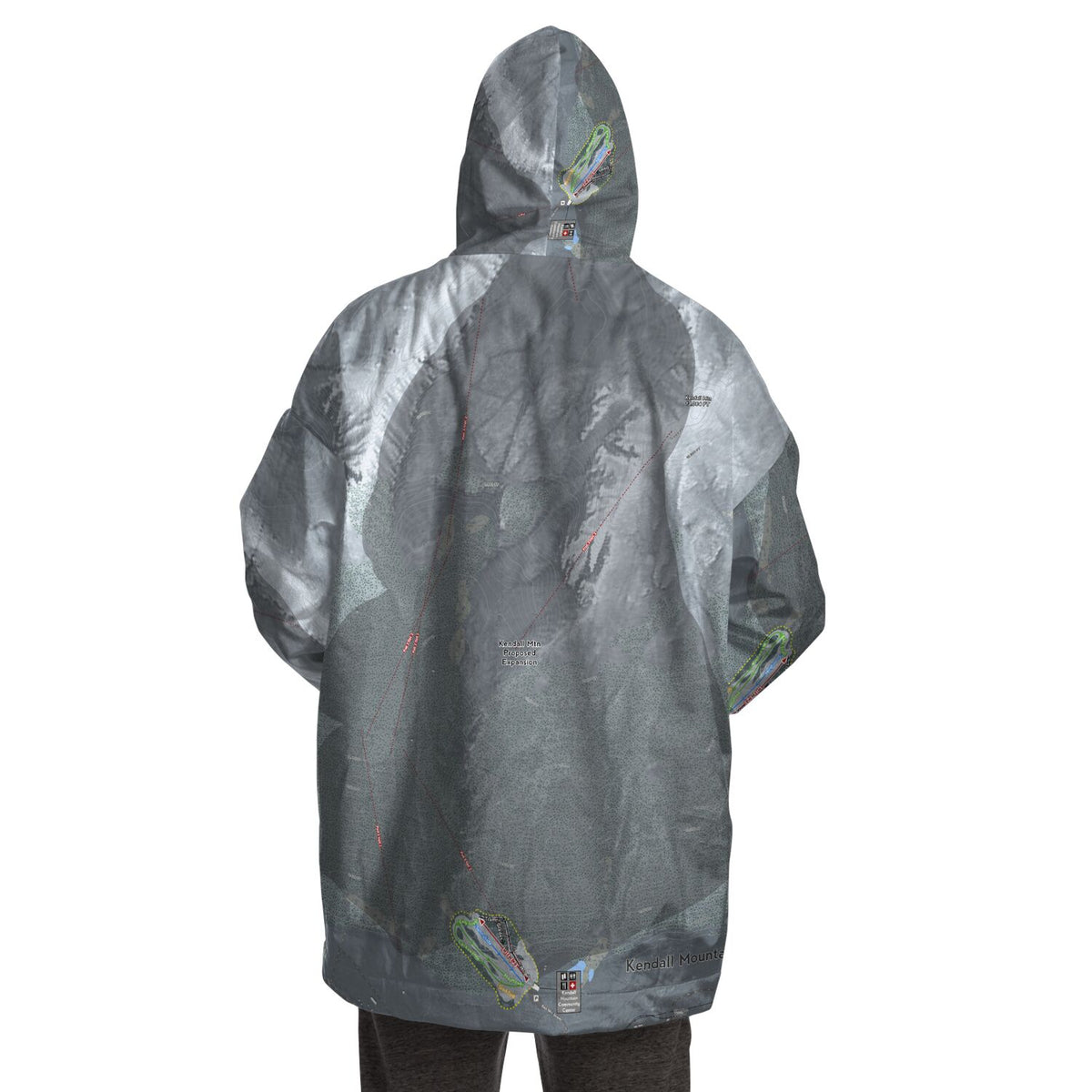 Kendall Mountain, Colorado Ski Trail Map - Snug Hoodie