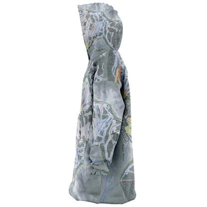 Sugar Bowl, California Ski Trail Map - Snug Hoodie