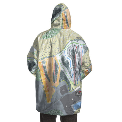 Nordic Mountain, Wisconsin Ski Trail Map - Snug Hoodie - Powderaddicts