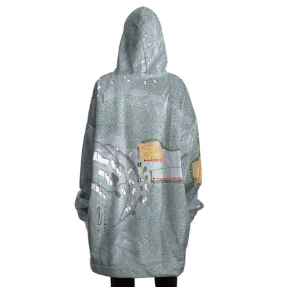 Granlibakken, California Ski Trail Map - Snug Hoodie - Powderaddicts